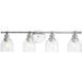 Myhouse Lighting Progress Lighting - P300376-015 - Four Light Bath Vanity - Ambrose - Polished Chrome