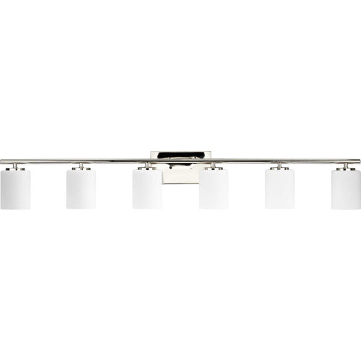 Myhouse Lighting Progress Lighting - P300385-104 - Six Light Bath Vanity - Replay - Polished Nickel