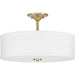 Myhouse Lighting Progress Lighting - P350167-012 - Three Light Semi-Flush Mount - Inspire - Satin Brass