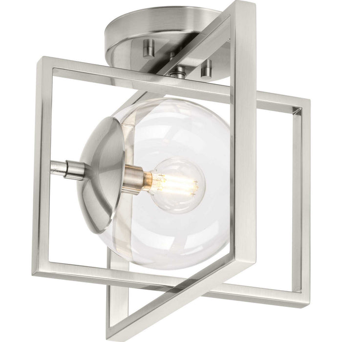 Myhouse Lighting Progress Lighting - P350218-009 - One Light Semi-Flush Mount - Atwell - Brushed Nickel