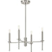 Myhouse Lighting Progress Lighting - P400293-009 - Four Light Chandelier - Elara - Brushed Nickel