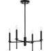 Myhouse Lighting Progress Lighting - P400293-31M - Four Light Chandelier - Elara - Matte Black