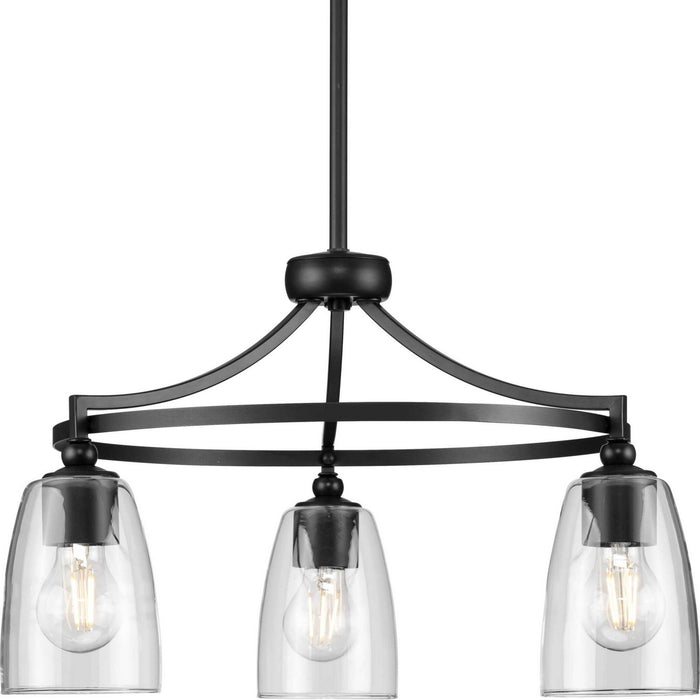 Myhouse Lighting Progress Lighting - P400295-31M - Three Light Chandelier - Parkhurst - Matte Black