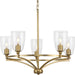 Myhouse Lighting Progress Lighting - P400296-109 - Five Light Chandelier - Parkhurst - Brushed Bronze