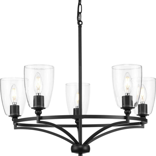 Myhouse Lighting Progress Lighting - P400296-31M - Five Light Chandelier - Parkhurst - Matte Black