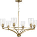 Myhouse Lighting Progress Lighting - P400297-109 - Six Light Chandelier - Parkhurst - Brushed Bronze