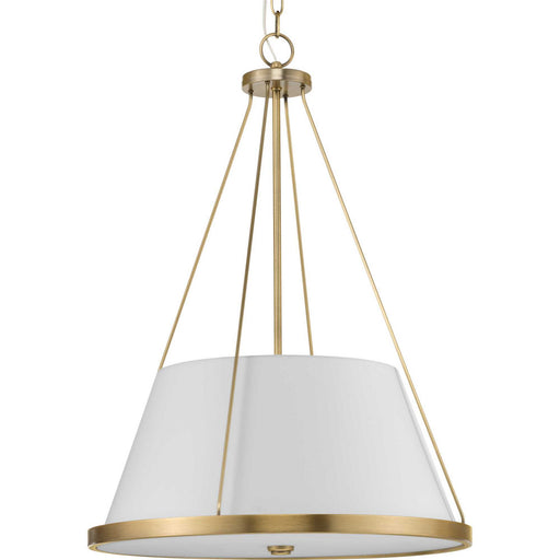 Myhouse Lighting Progress Lighting - P500357-163 - Three Light Pendant - Saffert - Vintage Brass