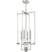 Myhouse Lighting Progress Lighting - P500363-009 - Four Light Foyer Chandelier - Elara - Brushed Nickel