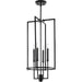 Myhouse Lighting Progress Lighting - P500363-31M - Four Light Foyer Chandelier - Elara - Matte Black