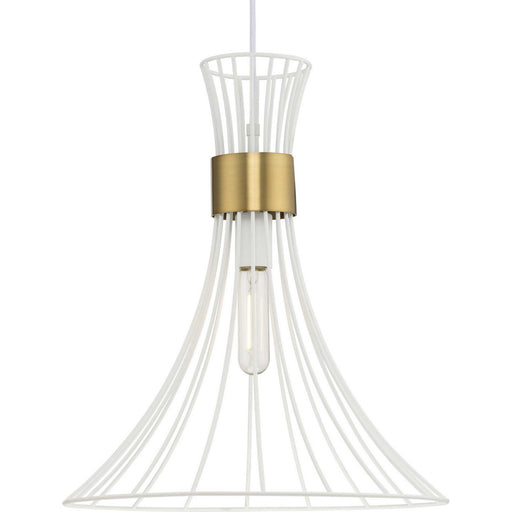 Myhouse Lighting Progress Lighting - P500365-028 - One Light Pendant - Lorin - Satin White