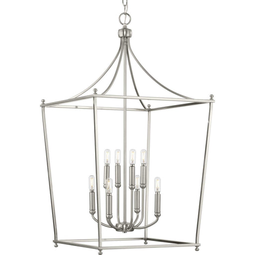 Myhouse Lighting Progress Lighting - P500371-009 - Eight Light Foyer Chandelier - Parkhurst - Brushed Nickel