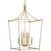 Myhouse Lighting Progress Lighting - P500371-109 - Eight Light Foyer Chandelier - Parkhurst - Brushed Bronze