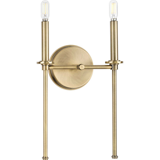 Myhouse Lighting Progress Lighting - P710107-163 - Two Light Wall Bracket - Elara - Vintage Brass