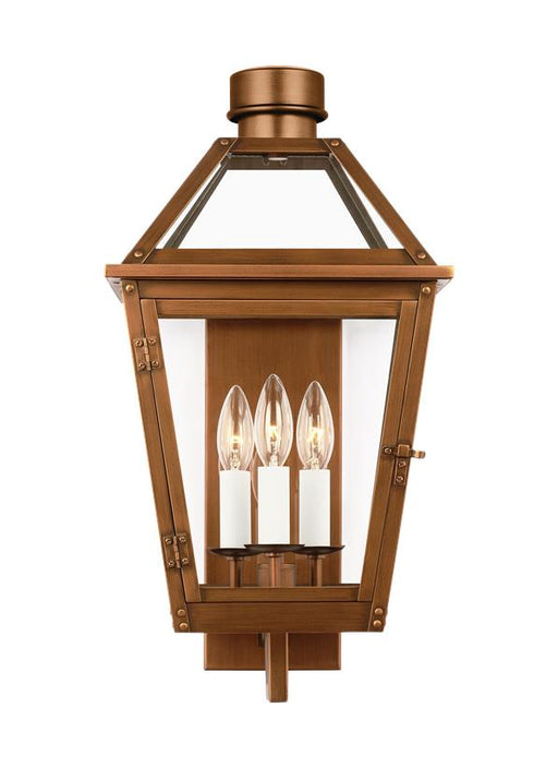 Myhouse Lighting Visual Comfort Studio - CO1383NCP - Three Light Wall Lantern - Hyannis - Natural Copper