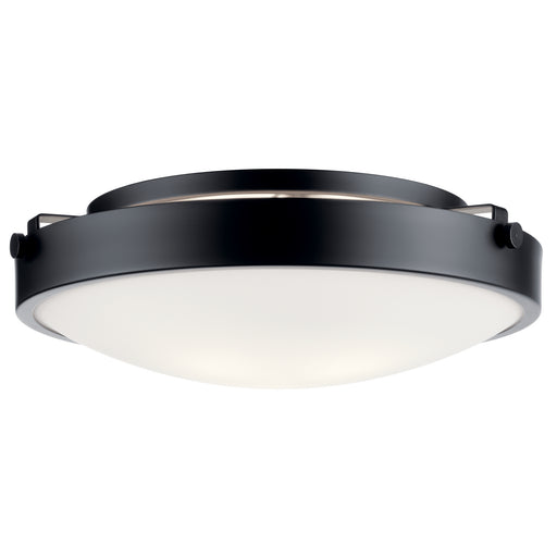 Myhouse Lighting Kichler - 42275BK - Three Light Flush Mount - Lytham - Black