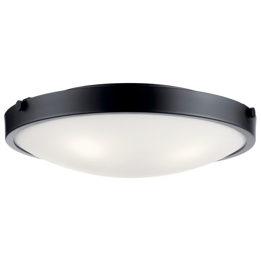 Myhouse Lighting Kichler - 42276BK - Four Light Flush Mount - Lytham - Black