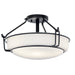 Myhouse Lighting Kichler - 44085BK - Three Light Semi Flush Mount - Alkire - Black