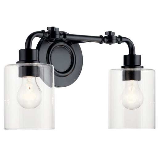 Myhouse Lighting Kichler - 45665BK - Two Light Bath - Gunnison - Black