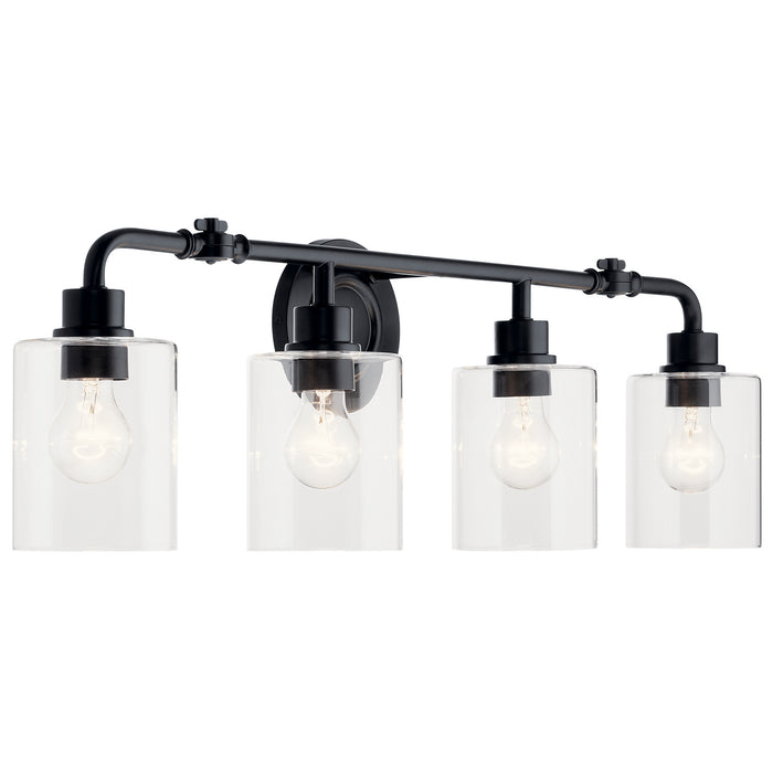 Myhouse Lighting Kichler - 45667BK - Four Light Bath - Gunnison - Black