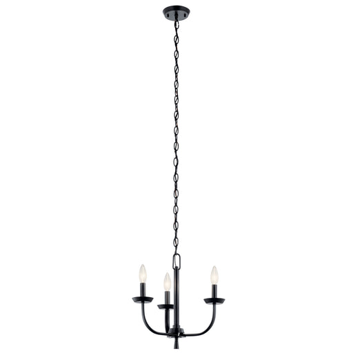 Myhouse Lighting Kichler - 52383BK - Three Light Mini Chandelier - Kennewick - Black