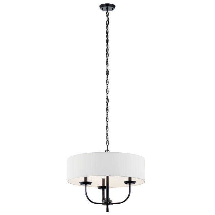 Myhouse Lighting Kichler - 52384BK - Three Light Chandelier - Kennewick - Black