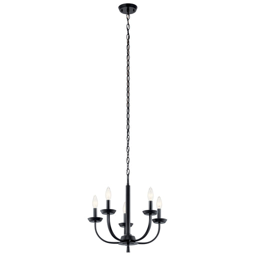 Myhouse Lighting Kichler - 52385BK - Five Light Chandelier - Kennewick - Black