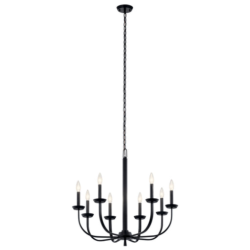 Myhouse Lighting Kichler - 52388BK - Eight Light Chandelier - Kennewick - Black