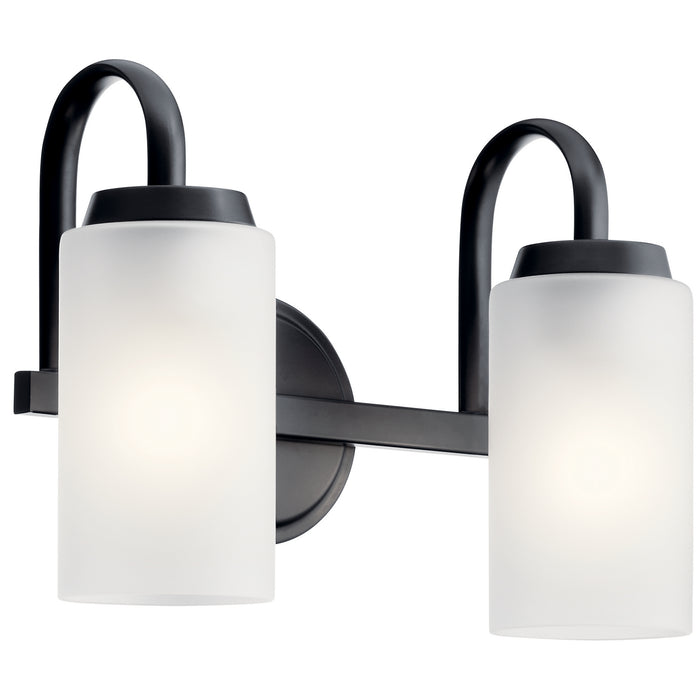 Myhouse Lighting Kichler - 55086BK - Two Light Bath - Kennewick - Black