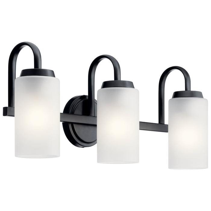 Myhouse Lighting Kichler - 55087BK - Three Light Bath - Kennewick - Black