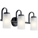 Myhouse Lighting Kichler - 55087BK - Three Light Bath - Kennewick - Black