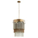 Myhouse Lighting Cyan - 11329 - Three Light Pendant - Silver And Bronze