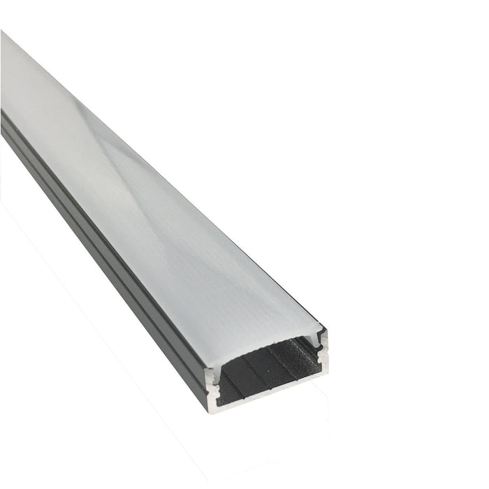 Myhouse Lighting Nora Lighting - NATL-C24B - 4-ft Shallow Channel - Tape Light Channel - Black