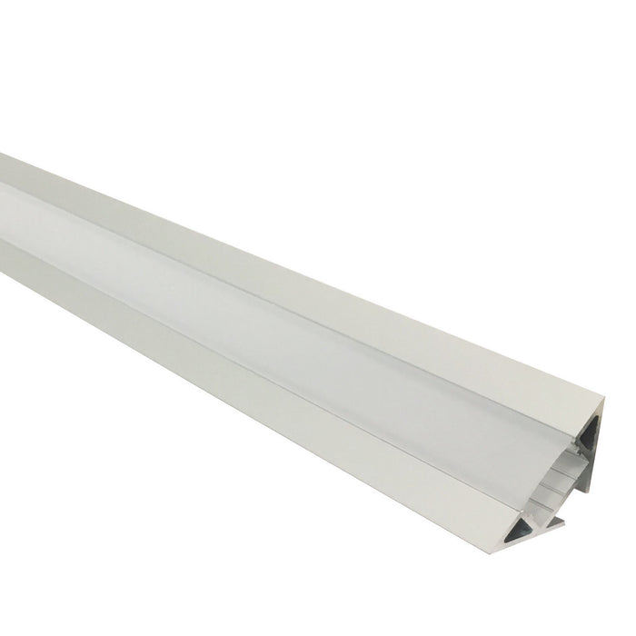 Myhouse Lighting Nora Lighting - NATL-C28A - 4-ft Corner Channel - Tape Light Channel - Aluminum