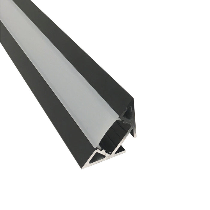 Myhouse Lighting Nora Lighting - NATL-C28B - 4-ft Corner Channel - Tape Light Channel - Black