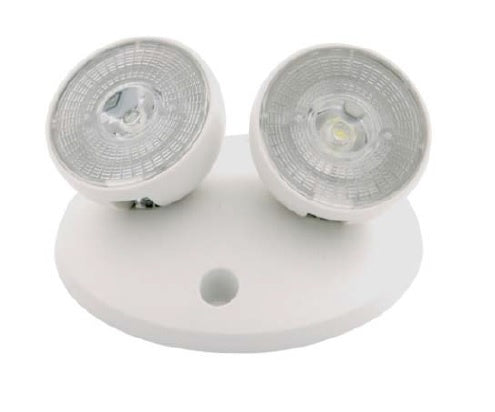 Myhouse Lighting Nora Lighting - NE-864LEDW - Double Head, Wide Lens, 2W X 2 - Emergency - White