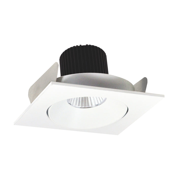 Myhouse Lighting Nora Lighting - NIO-4SC50XMPW - 4" Square Cone Regress Adj - Rec Iolite - Matte Powder White Reflector / Matte Powder White Flange