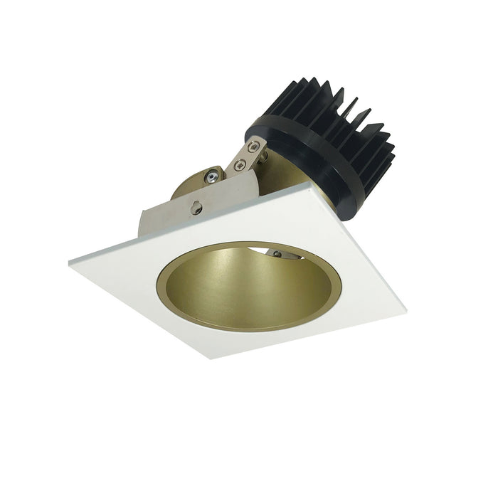 Myhouse Lighting Nora Lighting - NIO-4SD40XCHMPW/HL - Adjustable Trim - Rec Iolite - Champagne Haze Reflector / Matte Powder White Flange