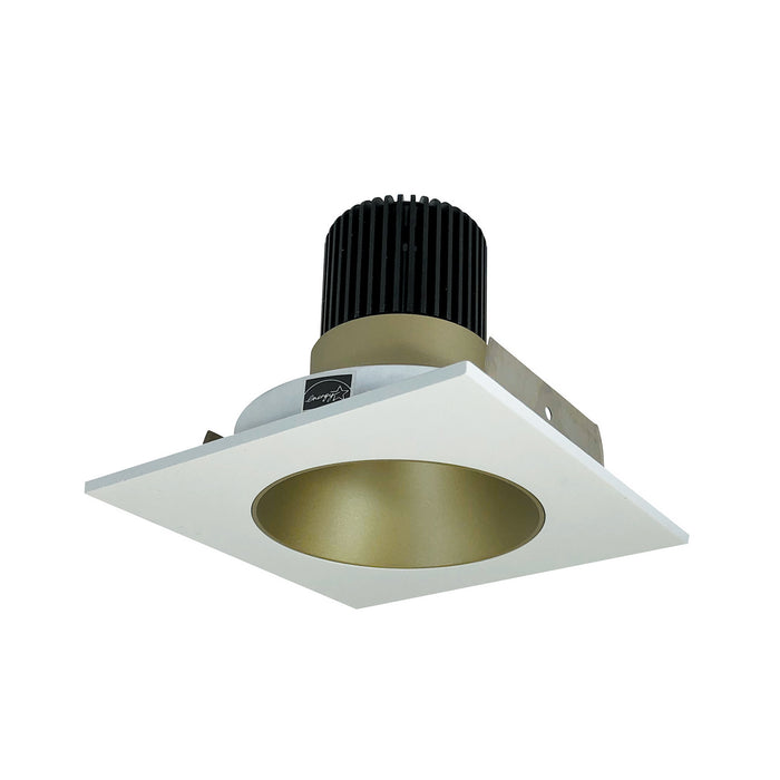 Myhouse Lighting Nora Lighting - NIO-4SNDC50XCHMPW/10 - Non-Adjustable Trim - Rec Iolite - Champagne Haze Reflector / Matte Powder White Flange