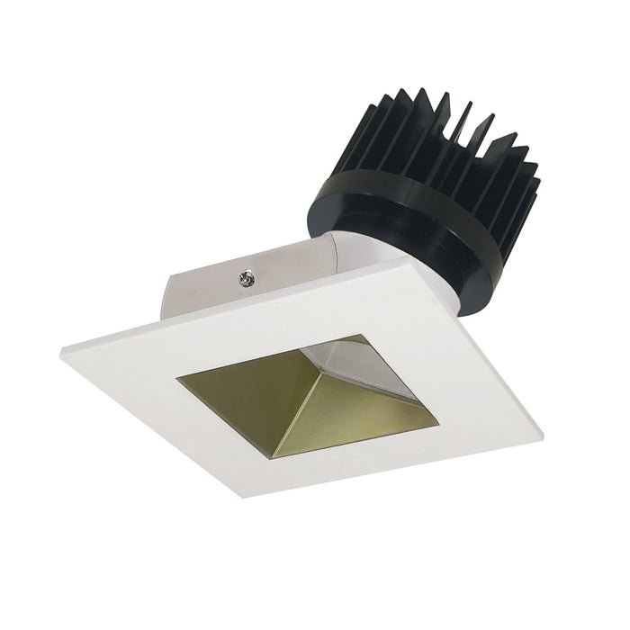 Myhouse Lighting Nora Lighting - NIO-4SW27XCHMPW/HL - Non-Adjustable Trim - Rec Iolite - Champagne Haze Reflector / Matte Powder White Flange