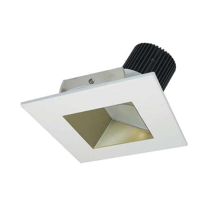 Myhouse Lighting Nora Lighting - NIO-4SW50XCHMPW - Non-Adjustable Trim - Rec Iolite - Champagne Haze Reflector / Matte Powder White Flange