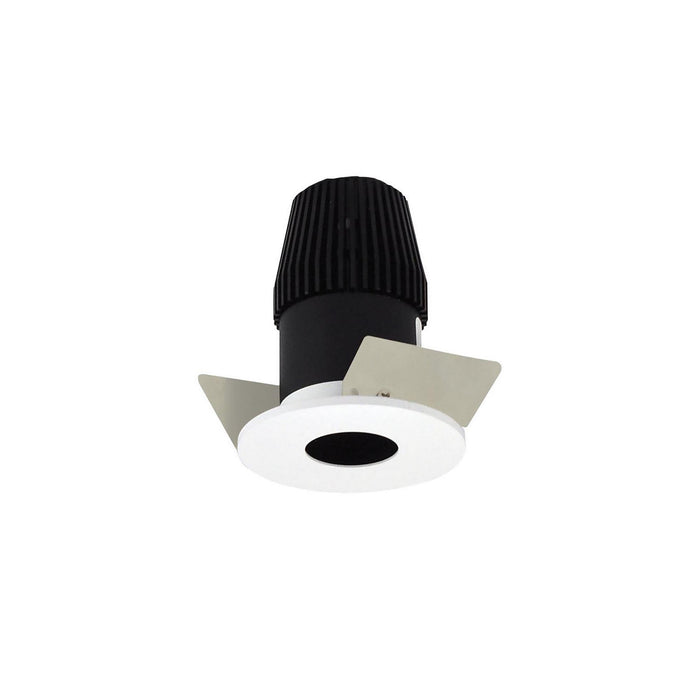 Myhouse Lighting Nora Lighting - NIOB-1RPH35XBMPW - 1" Round Pinhole - Rec Iolite - Black Pinhole / Matte Powder White Flange