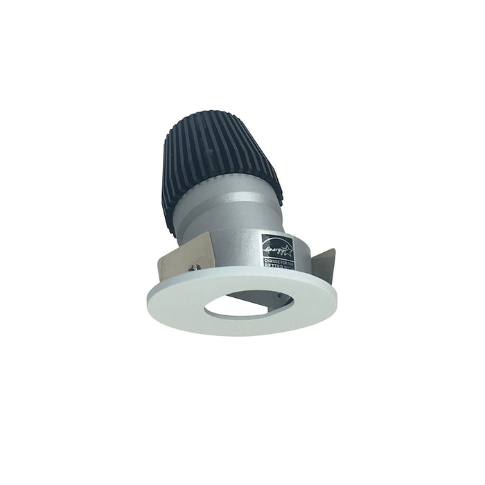 Myhouse Lighting Nora Lighting - NIOB-1RSL30XHZMPW - 1" Round Slot - Rec Iolite - Haze Slot Aperture / Matte Powder White Flange