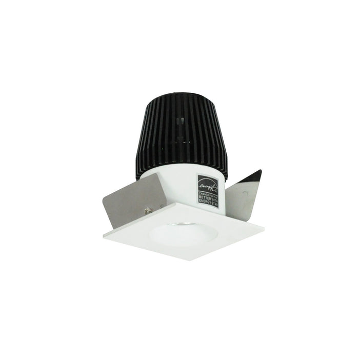 Myhouse Lighting Nora Lighting - NIOB-1SNG35XMPW - 1" Square Straight Regressed - Rec Iolite - Matte Powder White Reflector / Matte Powder White Flange