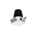 Myhouse Lighting Nora Lighting - NIOB-1SNG50XMPW - 1" Square Straight Regressed - Rec Iolite - Matte Powder White Reflector / Matte Powder White Flange