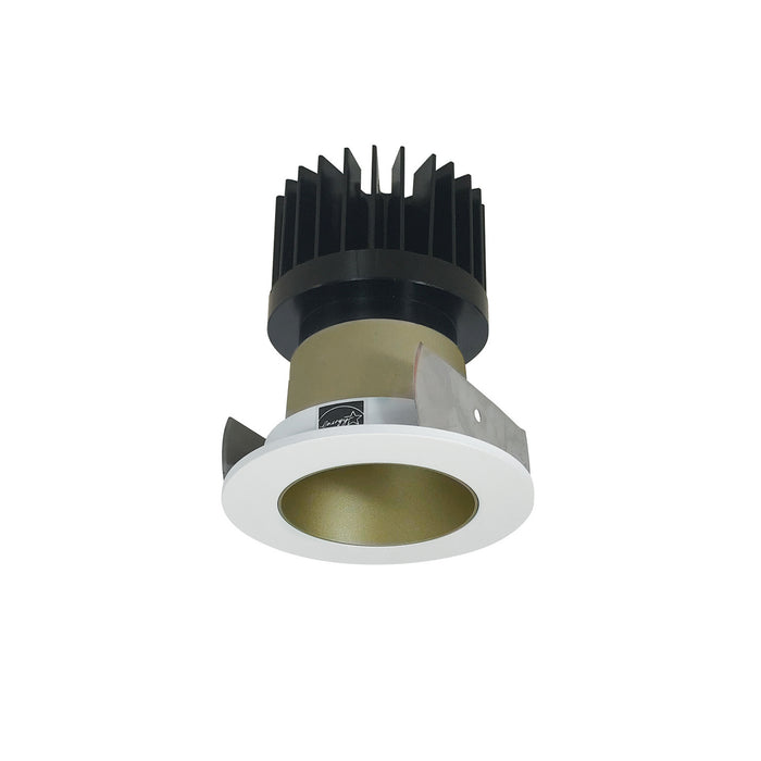 Myhouse Lighting Nora Lighting - NIOB-2RNDC35XCHMPW/HL - Non-Adjustable Trim - Rec Iolite - Champagne Haze Reflector / Matte Powder White Flange