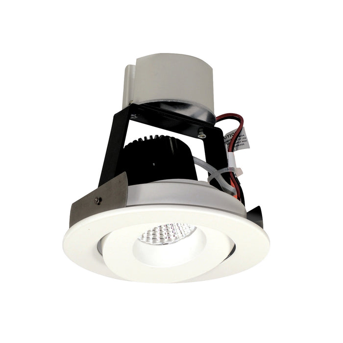 Myhouse Lighting Nora Lighting - NIR-4RGCDXMPW - 4" Retrofit Round Gimbal Adj. - Rec Iolite - Matte Powder White
