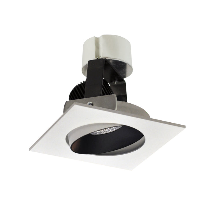 Myhouse Lighting Nora Lighting - NIR-4SC50XBW - 4" Retrofit Square Reg Cone Adj - Rec Iolite - Black Reflector / White Flange