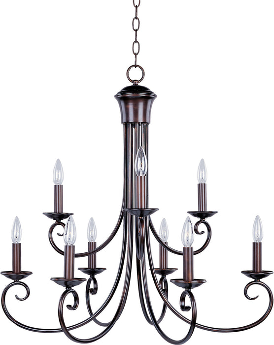 Myhouse Lighting Maxim - 70006OI - Nine Light Chandelier - Loft - Oil Rubbed Bronze