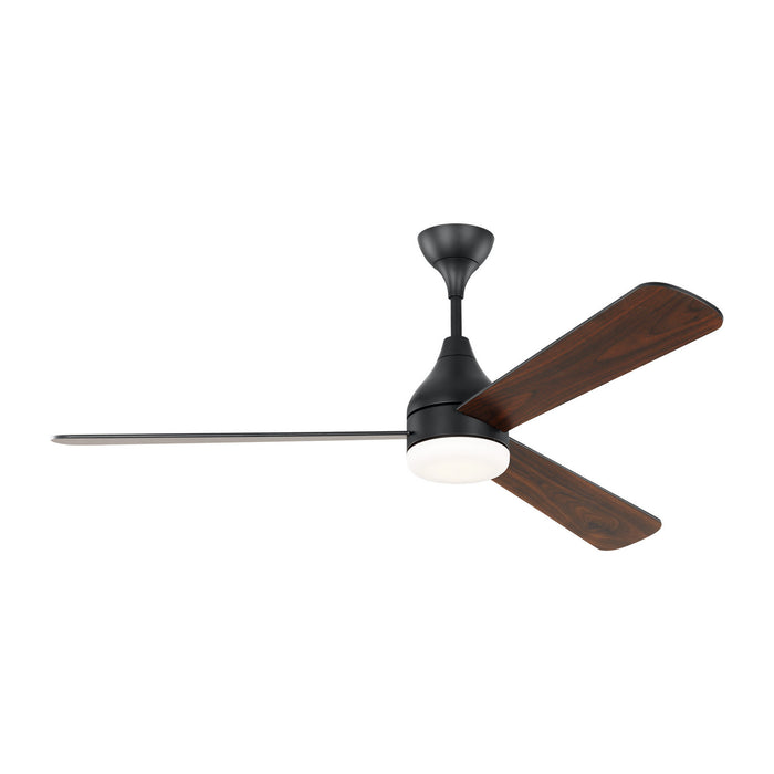 Myhouse Lighting Visual Comfort Fan - 3STMSM60MBKD - 60``Ceiling Fan - Streaming 60 Smart LED - Midnight Black