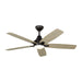 Myhouse Lighting Generation Lighting - 5LWDR52AGPD - 52"Ceiling Fan - Lowden - Aged Pewter